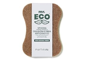 Martini Spa - Esponja de celulosa en Forma de ceflado con Fibra antiarañazos, Multicolor, uno