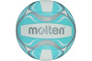 Molten BV1500-LB Balle de Beach Volley Blanc/bleu/argenté 5