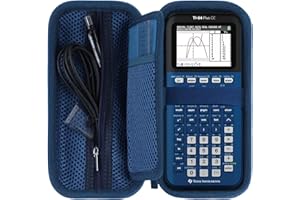 RIYADAone Hartschalen Schutzhüllen Tasche Geeignet für Texas Instruments TI-84 Plus CE/TI Nspire CX II FC/TI-84 Plus/TI-82/TI-Nspire CX II/TI-89 Titanium Grafischer Taschenrechner (Dunkelblau)