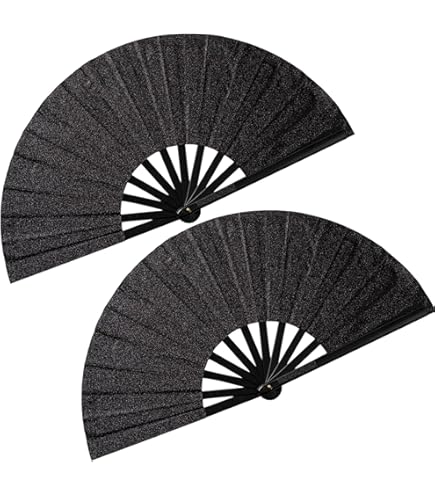 HINGTAI 2 Pezzi Ventagli Pieghevoli Arcobaleno Gay Pride LGBT Pride, Ventagli Grandi Colorati Rinfrescanti Con Clacson, Decorazione Per Feste, Facile