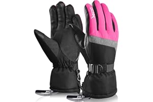 ‎KINEED Kineed Skihandschuhe Damen Touchscreen Winterhandschuhe Wasserdicht Snowboardhandschuhe Winter Warm Schnee Handschuhe Winddicht 3M Thinsulate