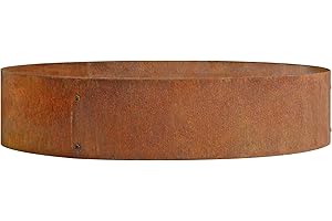 ‎ESTEXO ESTEXO Pflanzring Edelrost Hochbeet Pflanzgefäß Rost Pflanzkübel Blumenbeet Kräuterbeet Ring Pflanzbeet (120 cm)