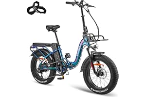 Fafrees F20 MAX Fatbike Ebike Bicicletta pieghevole 20 pollici con batteria 48 V 22.5AH per mountain bike uomo luce freno Shimano 7S 54 N.m, bici elettrica da donna pieghevole