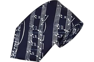 Thb Richter Tie Necktie with Music Notes Notes for Music Events Choir Music Choir