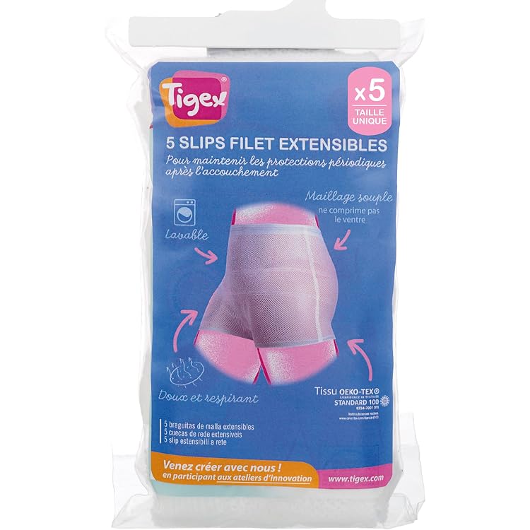 8 Culottes Jetables Coton PUTOAHAO - Pour Maternité, Postpartum, Règles, Voyage - Stérilisées - Tailles M-3XL