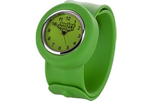 WACKY WATCHES Multicolour Wacky Watch Slap On Strap Fast Fit Kids Childrens Silicone Band Unisex Instant Fit Any Size for Boys and Girls Learn to Tell The Time