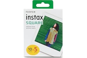 instax SQUARE instant Film 50 shot pack, white Border, suitable for all instax SQUARE cameras and printers
