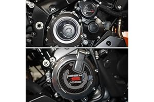 labelbike - Kit 3 stickers coated with 3D effect resin Left and right crankcase protectors compatible with Suzuki GSX-S 1000 2021 motorcycles