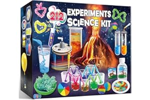 UNGLINGA 212 Esperimenti Kit Scientifici per Bambini, Set di Chimica, Vulcano, Progetto Scienza Giocattoli STIM per Ragazzi Ragazze Apprendimento Regali Educativi Set