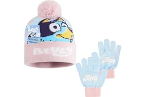 BlueY Ensemble Echarpe Bonnet Gant Fille 2 ou 3 Pièces, 3–6 Ans, Tricot Chaud Cosy Hiver, Accessoires Kawaii, Cadeau Enfants