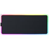 Razer Strider Chroma - Tappetino per mouse ibrido (19 zone di illuminazione Razer Chroma RGB, Dimensioni estese, Base antisci