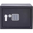 Yale Medium Alarmed Value Safe, 130dB Built in Alarm, Steel Construction, Steel Locking Bolts, Emergency Overide Key, Wall and Floor Fixings, Black, YEC/250/DB1