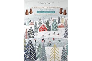 SIMON COLL Simón Coll Calendario de Adviento de Chocolate con Leche Figuras 3D 216gr - 24 Chocolatinas