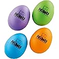 Nino Percussion Egg Shaker Assortment - 4 Rattle Eggs for Children from 3 Years - Musical Instrument - Gift Idea - Plastic, Multicolored (NINOSET540-2)