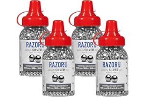 KOLBA 4 Pack Luftgewehr luftdruckgewehr Paintball BBS RazorGun Silver 4,46mm 6000 Stück