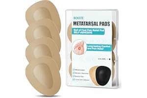 AOOTE Demi Semelles Coussinet, 2 Paires Semelles Coussinet Plantaire, Coussinets Plantaires pour Homme et Femme, Pour Soulager Les Métatarsalgies, Névrome de Morton, Échauffements, Durillons