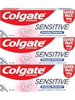 Colgate Sensitive Everyday Protection Toothpaste, For Sensitivity Relief, 480g (Pack of 3 x 160g)