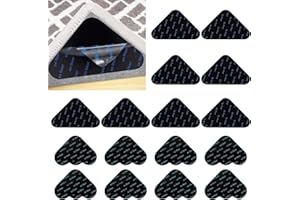 SCDZY 16 PCS Rug Gripper for Carpeted Floor, Carpet Stickers for Rugs On Carpet Anti Slip Rug Grip Mat for Carpets Rug Stickers for Wooden Floors Mat Grippers Reusable Rug Tape