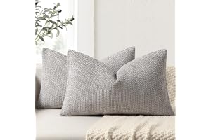 ZWJD Kuddfodral 40 x 60 set med 2 Chenille kuddfodral, soffkuddfodral, dekorativa kuddar, mjuka soffkuddfodral för soffa, sän