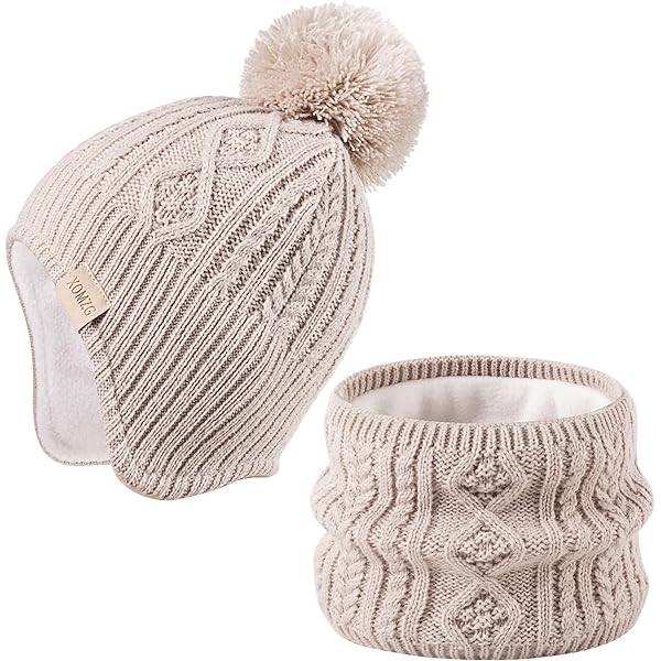 Cappello E Sciarpa Invernali Per Bambini Piccoli – Con Paraorecchie E Fodera In Pile, Morbido E Caldo, 0-36 Mesi - 4