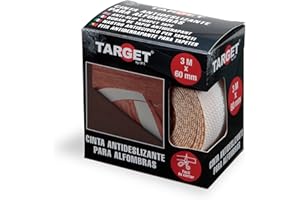 TARGET - Cinta Antideslizante para Alfombras - 3M X 60mm | para Todo Tipo de Superficies