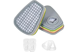 AirGearPro F-500 ABEK1-P2 Filtros para Máscara Respiratoria Reutilizable G-500/M-500/G-750, Antipolvo, Antigas para químico, industrial, pintura, bricolaje, lijado
