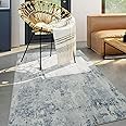 Terafeels Rugs Living Room Abstract Rug - 80 x 150 cm Modern Floor Carpet Indoor Machine Washable Short Pile Rug for Bedroom 127180