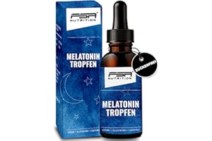‎FSA NUTRITION Melatonin Tropfen 50 ml - 0,5 mg bioaktives Melatonin pro Tagesdosis - auf Wasserbasis ohne lästigen Öl-Film im Mund - laborgeprüft - ohne Alkohol - vegan - FSA Nutrition