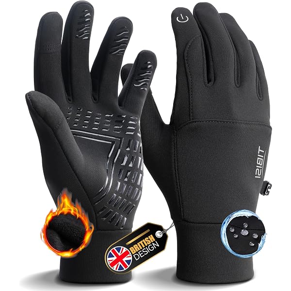Thermo Fahrradhandschuhe Winter – Winddicht, Touchscreen, Rutschfest, Für Damen & Herren, Radsport & Outdoor