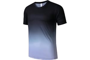 Gaiatiger Men's T-Shirt Quick Dry Gym T Shirt Moisture Wicking Running Top for Men Breathable Sport Short Sleeve Top