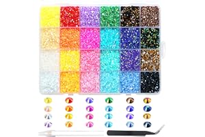 Strasstenar för naglar, Värmefix strass för pyssel nagelkonst strasstenar flatback ädelstenar runda med (A, 5MM)