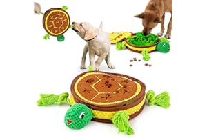 beetoy Dog Snuffle Mat Enrichment Toys, Treat Dispensing Dog Toys, Chew Rope Toys for Boredom Dog Puzzle Mental Stimulation Toys for Small Medium Large Dogs Squeaky Interactive Toys (3 in 1)