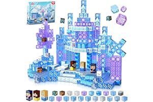 Magneverse Magnetic Blocks - 100Pcs Magnetic Building Block for Princess Castle Cubes STEM Montessori Stacking Toy for Girls Boys Ages 4 5 6 7 8 Birthday Xmas Gift