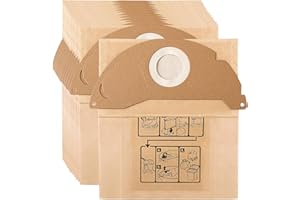TOMKITY 10 Remplacement Sac pour Aspirateur Karcher WD2 MV2 WD2250 A2004 6.904-322.0