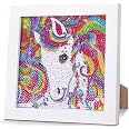 Kit Peinture Diamant 5D Stitch – 15x15 Cm Avec Cadre Bois – DIY Diamant Painting Enfant & Adulte – Décoration Murale