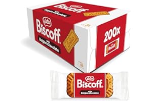 ‎BISCOFF Lotus Biscoff Caramelised Biscuit with Chocolate Cover, 200 Individually Wrapped Biscuits, Only Natural Ingredients, No Dyes or Added Flavours, 200 x 1, 1.47 kg