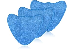 GFRED 3 Pack Microfiber Steam Mop Pads Replacement, Compatible With Vax Steamer Cleaner Mop Pads S85-CM, S86-SF-P, S86-SF-T, S86-SF-C,S86-SF-CC, S2ST, S2S, VRS29M, VRS26