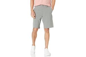 Volcom Pantalones Cortos Kerosene Hybrid para Hombre, Gris, 34
