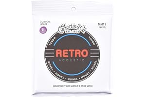 Martin (MM11) - Cuerdas para guitarra acústica, Custom Light