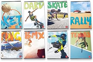 Pigna Maxi Quaderni A4 Extreme Adventure, Confezione da 10 Pezzi, 02307674M, Quadretti 4 mm