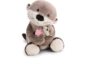 NICI Kuscheltier Otter 20cm mit Jungotter 6cm - braun - Stofftier aus weichem Plüsch, niedliches Plüschtier zum Kuscheln und Spielen, für Kinder & Erwachsene, tolle Geschenkidee - 62844