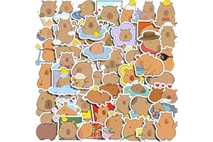Kabwea 50 pegatinas de animales, pegatinas de capibara, pegatinas esthetic, juego de pegatinas, pegatinas, scrapbook, pegatinas para ordenador portátil, pegatinas esthetic