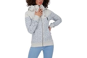 ALIFE and Kickin PalinaAK Sweatjacket – Damen Sweatjacke – Leichte Jacke mit Reißverschluss – Kurze Kapuzenjacke Perfekt für Übergangszeiten
