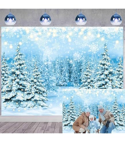 Renaiss 7x5ft Winter Snow Ountain Backdrop For Photography Alps