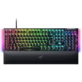 Razer BlackWidow V4 (المفتاح الأخضر) - لوحة مفاتيح الألعاب الميكانيكية Chroma RGB - Razer Snap Tap (مفاتيح ميكانيكية قابلة للنقر، 6 عروض خاصة