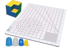 3Dmate Starter - Tappetino per penna 3D trasparente, 22 x 19 cm, flessibile in silicone resistente al calore, accessori per penne 3D, compatibile con stencil, attività STEM per bambini e adulti