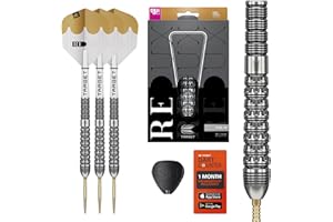 ‎TARGET DARTS Target Darts Redux 90% Tungsten Swiss Point Steel Tip Dart Set (Barrel 01/02/03), 22G/23G/24G/25G/26G | Pro Ultra Nr. 6 Flights & Pro Grip Tag Shafts, DX Points Gold & SP-Werkzeug inklusive