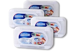 BESCH Pack de 4 Absorbe Olores Nevera 60g con Carbón Activo – Neutralizador Natural de Olores para Frigorífico, Mantiene Frescos los Alimentos