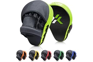 XNATURE Boxing Equipment Punching Gloves Thai Pads Boxing Training Mitts Kickboxing Punch Mitts Punching Pad (A Pair)