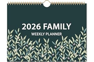 INDEME 2026 Family Calendar - 2026 Calendar from January 2026 - December 2026, 2026 Family Planner UK with 6 Columns Layout, To-Do ＆ Shopping Lists, Inner Pocket, 32 x 23 cm, Great Weekly Household Planner